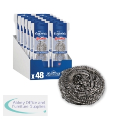 Spontex Tough Metal Scourer x4 Scourers (Pack of 12) 19500134