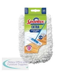Spontex Extra Flat Wet and Dry Microfibre Mop Head Refill 19800220