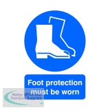 Safety Sign Foot Protection Must be Worn A4 PVC MA01450R