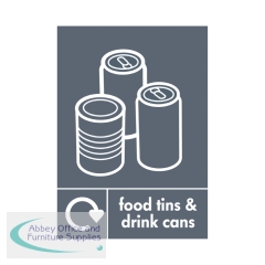 A5 Sign Self Adhesive Food Tins and Drink Cans (Pack of 5) Y7321008