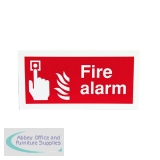 Safety Sign Fire Alarm 100x200mm Self-Adhesive F90A/S