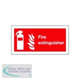 Safety Sign Fire Extinguisher Symbol 100x200mm Self-Adhesive F16D/S