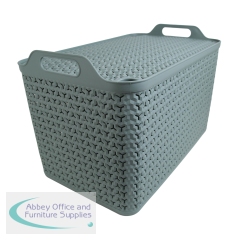 Strata Extra Large Basket with Lid 42L Green XW131-LPG-VW