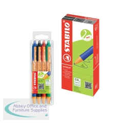 Stabilo Pointball Retractable Ballpoint Pens Black (Pack of 10) + FOC Assorted Pointball Pens