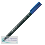 Staedtler Lumocolor Superfine Permanent OHP Blue Pen (10 Pack) 313-3