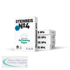 Steinbeis No.4 Recycled Paper Brilliant White A4 80g (Pack of 2500) K1701201080A