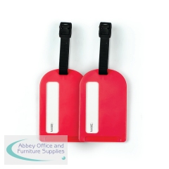 Status Travel Luggage Tags Red (Pack of 2) SLUGGAGETAG2