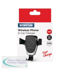 Status Wireless Phone Car Charger 15W Black SBWCC1PK6