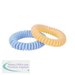 Status Travel Mosquito Band Yellow/Blue (Pack of 2) SMOSQBAND2