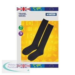 Status Travel Socks Size 6-9 Black (Pair of 10) STRAVELSOC1PKB10