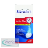 Steradent Active Plus Denture Cleaner 136 Tablets (Pack of 4) 3076405