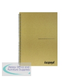 Silvine Luxpad Recycled Hardback Kraft Notebook 160pp A4 THBPINA4KR