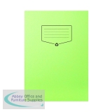 Silvine Recycled Exercise Book Lined with Margin 64 Pages A4 Green (Pack of 10) EXRE102