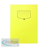 Silvine Recycled Exercise Book Lined with Margin 64 Pages A4 Yellow (Pack of 10) EXRE103