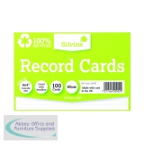 Silvine Climate Friendly Lined Record Cards 6 x 4in 564RE