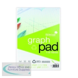 Silvine Recycled Graph Pad 1/5/10mm A4 50 Pages A4GPRE