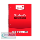 Silvine Feint Ruled Student\'s Notebook 120 Pages A4 (12 Pack) 141