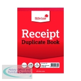 Silvine Duplicate Receipt Book 105x148mm Gummed (12 Pack) 230