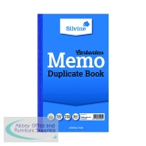 Silvine Carbonless Duplicate Memo Book 210x127mm (6 Pack) 701-T