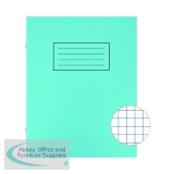 Silvine Exercise Book 229 x 178mm 7mm Squares Blue (10 Pack) EX106