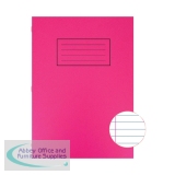 Silvine Exercise Book A4 Ruled with Margin Red (10 Pack) EX107