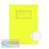 Silvine Exercise Book A4 Ruled with Margin Yellow (10 Pack) EX109