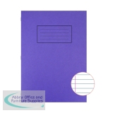 Silvine Exercise Book A4 Ruled with Margin Purple (10 Pack) EX111