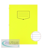 Silvine Tough Shell Exercise Book A4 Ruled with Margin Yellow (25 Pack) EX141