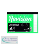Silvine 50 Revision Notecard Pad Lined White (Pack of 20) CR50