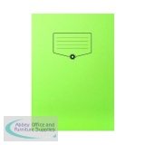 Silvine Bacoff Exercise Book Ruled with Margin A4 Green (10 Pack) EXBAC143