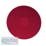 SYR Floor Maintenance Pads 17inch/432mm Red (Pack of 5) 940105