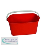 SYR Oblong Bucket 9L Red 821102