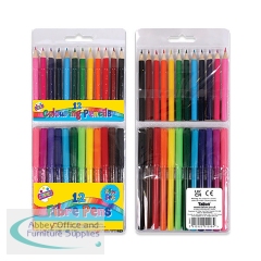 Artbox 12 Fibre Pens and 12 Half Size Colouring Pencils Assorted (Pack of 12) 1098