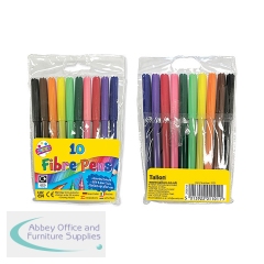 Artbox Fine Tip Fibre Colouring Pens Assorted x10 (Pack of 12) 1101