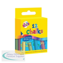 Artbox Colour Chalks in Hanging Box Assorted x12 (Pack of 12) 1209