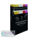 Holographic Gift Wrap Display Assorted (50 Pack) 3161