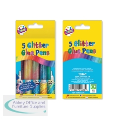 Artbox Swirl Glitter Glue Pens x5 (Pack of 12) 5037