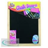 Chalk Board Set With Chalk Board Chalks And Eraser (Pack of 12) 5249