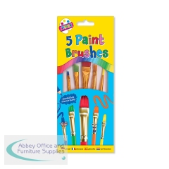 Artbox Paint Brushes x5 Assorted (Pack of 12) 5453