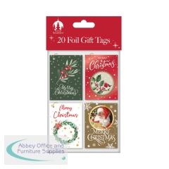 Traditional Christmas Gift Tags x20 (Pack of 12) X9168B