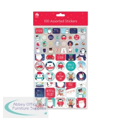 Christmas Activity Assorted Stickers x100 (Pack of 12) X9711A