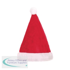 Christmas Plush Classic Santa Hat (Pack of 12) X9944A