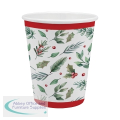 Traditional Christmas Party Paper Cups x6 (Pack of 12) X9980B