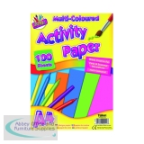 Art Box Activity Paper 100 Sheet A4 Assorted (6 Pack) TAL05044