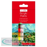 Work of Art Hard-Wearing Acrylic Paint Tubes Assorted (12 Pack) TAL06742