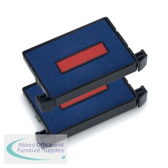 Trodat Ink Cartridge Replacement Pad 6/4750 Blue/Red (Pack of 2) 78253