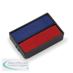 Trodat Ink Cartridge Replacement Pad 6/4850 Blue/Red (Pack of 2) 81026