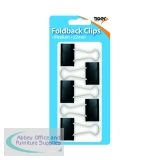 Tiger Medium Fold Back Clips (12 Pack) 302005