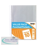 A4 Punched Pockets 30 Micron 20x10 Pockets (Pack of 200) 301598