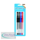 Tiger 4 Gel Pens Assorted (12 Pack) 302253